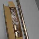 Brass Gold Curtain Rods for Windows 48 to 84, 1 Inch Decorative Antique Brass Curtain Rod Heavy Duty with Adjustable Length & Easy Installation