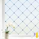 SOMWISE Frosted Window Privacy Film, Day and Night, Static Cling, 23.5X 78.5