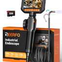 2-Way Articulating Borescope Camera with Light, 0.24 in Endoscope, 1080P HD Snake Inspection Camera, 4.3" Screen, 5FT Flexible Cable for Sewer Pipe Plumbing HVAC Automotive Wall, Video & Photo, DEERFO