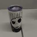 Skull 20 Oz Stainless Steel Tumbler Leak Proof Tumbler with Straw and Lid, Travel Coffee Mug for Home Outdoor, Thermal Cups for Hot and Cold Drinks