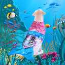 Mermaid Dog Halloween Costume - Funny Shiny Dog Clothes Mermaid Costume for Small to Medium Dogs Puppy, Pet Cat Cosplay Outfit Apparel for Christmas Birthday Parties Photo Props