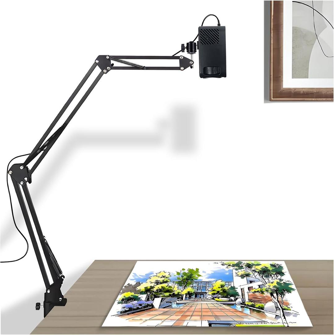 Drawing Projector, Art Projector for Tracing, Tracing Drawing Tool Smart Sketcher Sketch Projectors for Adults, for Cake Cookie Projector with Stand for Adults Light Box A
