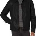 Tommy Hilfiger Men's Classic Faux Leather Jacket (Medium, Black)