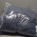 Geniospin Full Comforter Set - 7 Pieces Comforter Full Size, Solid Bedding Sets for All Season, Textured Bed in a Bag with Flat Sheet and Fitted Sheet, Pillowcases and Shams (Navy Blue, 80''x90'')