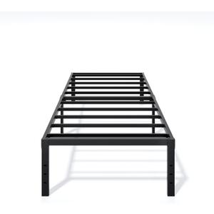 Metal Bed Frame Twin Size - 16 Inch Heavy-Duty Twin Platform Bed Frame No Box Spring Needed, Easy Assembly, Noise-Free, Sturdy Mattress Foundation, Underbed Storage Space
