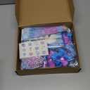 BenLouis 216Pcs Frozen School Stationery Party Favors Winter Snowflake Themed Classroom Gift Reward Prizes Bulk for Students Kids Holiday Frozen Birthday Goodie Bag Stuffers Pinata Filler