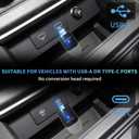 2026 Upgrade Wireless Adapter 2 in 1 For Apple CarPlay & Android Auto, Plug and Play Low Latency Mini Wired to Wireless Dongle for Cars with USB Type-A or Type-C Interfaces,For iPhone & Android,No Lag