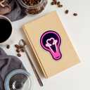 2 x Motivational Neon Sticker 8 Pcs (Large Size) Vinyl Stickers Laptop Waterproof Decal for Car Bumper Water Bottle Notebook Luggage Window Birthday Decorations - Size 4 Inches