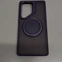 GOLDJU for Samsung Galaxy S25 Ultra Case with 360Rotatable Magnetic Stand [Military Drop Protection] [Compatible with MagSafe] Matte Translucent Slim Galaxy S25 Ultra Case, Purple 2025