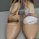 Womens Pumps High Heels Pointed Toe Crossed Strap D'Orsay Zip up Stilettos Party Dress Shoes, Size 7.5