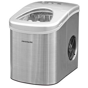FRIGIDAIRE EFIC189-Silver Compact Ice Maker, 26 lb per Day, Silver (Packaging May Vary)