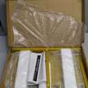 Asee'm 6.6FTx4FT Gold Wedding Arch Backdrop Stand Square Metal Rectangular Arch Frame for Ceremony Party Birthday Bridal Baby Shower Anniversary Arbor Balloon Decoration