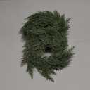 Dingion 6 Pcs Cedar Wreath Small Candle Rings Wreath Outer Diameter 6 Inch Artificial Pillars Holders Christmas Cedar Ornaments for Cabinets Chair Table DIY Wedding Decoration Xmas Centerpiece