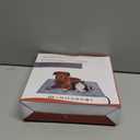 Pet Heating Pad for Cats & Dogs Indoor Outdoor, Warming Cat Heating Pad with Chew Resistant Cord, Adjustable Temperature & Time, Heated Cat Bed Mat Waterproof for Cats Small Dogs, 17.7''  17.7'' (Grey)