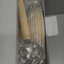 Bread Proofing Basket, Kikcoin Banneton Bread Proofing Basket Set of 2, 9 Inch & 10 Inch Round Sourdough Proofing Basket with Linen Liner, Bread Lame, Dough Whisk