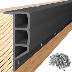 Nalwort Dock Bumpers 16 Feet and 24 Feet, Full Protection Dock Fender for Straight Edge and Side, Boat Dock Bumpers for Edging, Includes Mounting Screws, Black Gray Blue Brown Green Orange Yellow