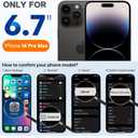 Miracase Magnetic for iPhone 14 Pro Max Case, [Soft Anti-Scratch Microfiber Lining], Compatible with MagSafe, Silicone Shockproof Protection Phone Case for iPhone 14 Pro Max,Black