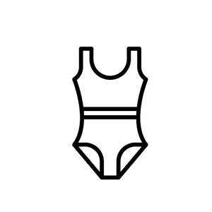 Women's One Piece Backless Size L Black Swimsuit