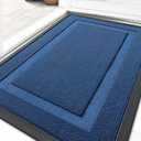 OLANLY Front Door Mat Indoor Outdoor Entrance, Waterproof All-Season, All-Weather Doormat, Sturdy Natural Rubber, Low Profile, Easy Clean Patio Porch Entryway Mat, 35x23, Navy Blue