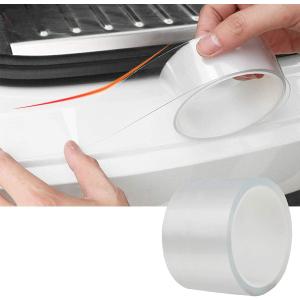Universal Car Doors Collision-Proof Strips Car Door Edge Guards Anti-Collision Adhesive Strip Invisible Transparent Bumper, Scratch-Resistant Body, Protect Car Door, Rear Bumper(33Ft x 2.8In)