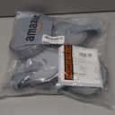 RILIDRI 5-Inch Swivel Stem Caster, 7/16-Inch Stem Diameter Rubber Wheel, Heavy Duty TPR Thermoplastic Rubber Replacement Wheels, 225-lb per Wheel- 4 Pack(2 Brakes 2 Swivel)