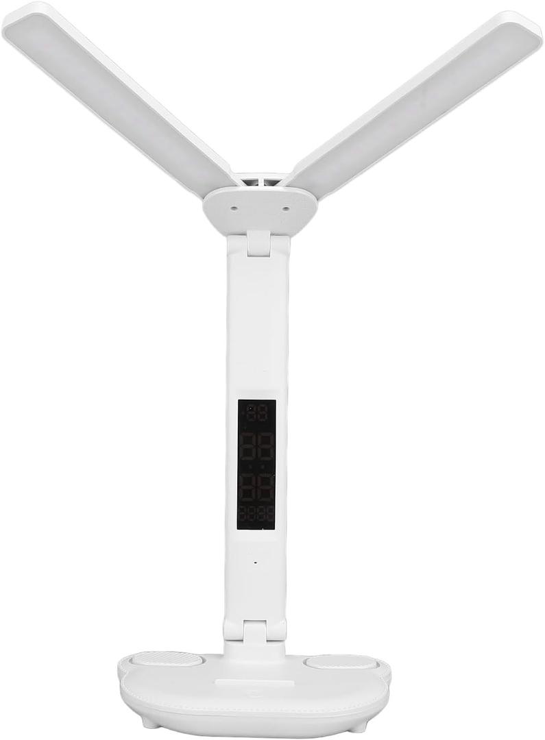Foldable Desk Lamp, Stepless 3 Color Temperature Desk Lamp Touch Control Multifuctional Table Reading Lamp with Pen Holder & USB Port Adjustable Angle Table Lamp for Home Office
