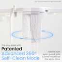 LUXE Bidet NEO 120 Plus - Single Nozzle, Non-Electric Bidet Attachment for Toilet Seat, Patented Slide-In Install, 360 Self-Clean, EZ-Lift to Clean, Rear Wash (Rose Gold)