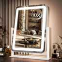 Hollywood Vanity Mirror with Lights, 17" L x 13" W LED Lighted Makeup Mirror, Dimmable & Three Color Lighting Modes, 10X Magnification Mirror, CRI>95% HD, 20W High Brightness (96 LED)