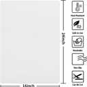Silicone Mats for Kitchen Counter Thicker Extra Large Heat Resistant Mats Countertop Protector Liners for Bottom of Oven Air Fryer Coffee Maker, 24" x 16" x 2 mm, Translucent
