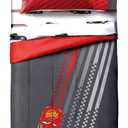 Jay Franco Disney Pixar Cars Race Ready 5 Piece Twin Bed Set - Includes Comforter & Sheet Set - Bedding Features Lightning McQueen - Super Soft Fade Resistant Microfiber Official Disney Pixar Product