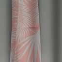 Hofdeco Premium Coastal Patio Indoor Outdoor Lumbar Pillow Cover Only, 12"x20" Water Repellent for Backyard, Couch, Blush Pink Palm Leaf