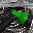 50FT Stainless Steel Garden Hose, Water Hose with 10 Function Sprayer Nozzle & Adjustable Nozzle, Garden Hose Rust Proof Kink Free & Tangle Free Flexible for Lawn, Car, RV, and Outdoor Watering