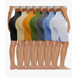 TNNZEET 7 Pack Biker Shorts for Women - 5''/8''/3'' High Waisted Workout Tummy Control Spandex Gym Shorts for Yoga Athletic S/M