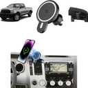 PZK Car Phone Mount for Toyota Tundra 2007 2008-2011 2012 2013 /Sequoia 2008-2011 2012 2013 Accessories Custom Air Vent Car Phone Holder Magnetic 15W Fast Wireless Charger Automobile Cradles, Black