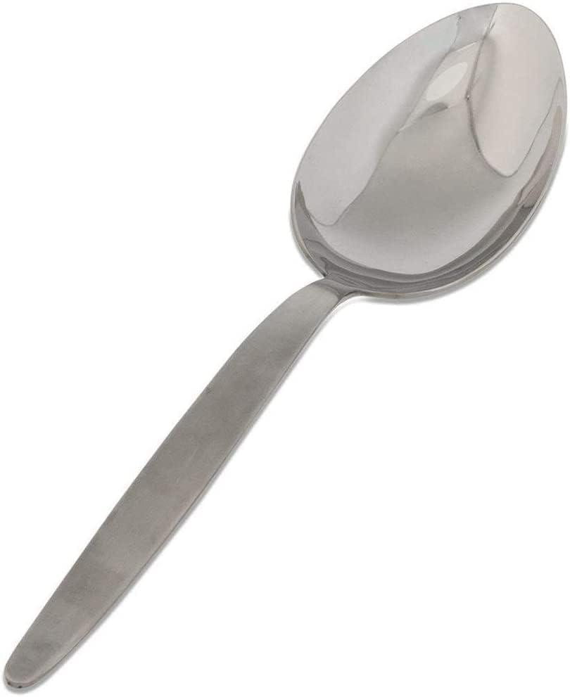 Kunz Regular Spoon | 9 inch 2.5 Tbsp18/10 Stainless Steel Chef Spoon | Basting Quenelle Cooking Plating Dinner Serving Spoons