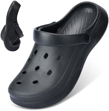 Liromna Womens Mens Garden Clogs Unisex Comfort Slip-On Work Shoes, Quick-Dry Water Sandals, Casual Comfortable Slippers 36