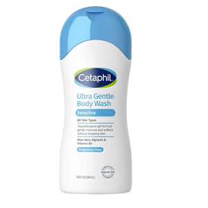 Cetaphil Ultra Gentle Refreshing Body Wash, For Dry to Normal, Sensitive Skin, 16.9oz Pack of 3, Aloe Vera, Calendula, Vitamin B5, Hypoallergenic, Paraben Free, Fragrance Free, Dermatologist Tested