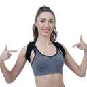 Posture Corrector for Women and Men,Adjustable Upper Back Brace, Breathable Back Support straightener, Providing Pain Relief from Lumbar, Neck, Shoulder, and Clavicle, Back.