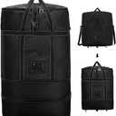 CALLPIONEER Rolling Duffle Bag with Wheels Foldie Travel Bag Expandable Travel Suitcase with Wheels Large Capacity Weekende Bags Collapsible Luggage for Men Women Camouflage