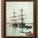 Rustic Gallery Wall Canvas Frame for 12x16 Oil Paintings,Bronze Gold