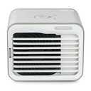 BLACK+DECKER Desktop Air Cooler, Personal Portable Fan with 3-Speeds, Evaporative Air Cooler with 0.5L Water Tank, Air Cooler Fan for Desk, Home, Office, Bedroom, and more, BDMC10, White/Gray