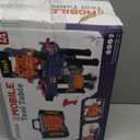 Kids Tool Bench with Electric Drill and Chair, Christmas Birthday Gift for Boys Girls Age 3,4,5+ Fun Play Kids Workbench, Transformable Toddler Tool Box Set, Construction Tool Toys for Toddler 3-5