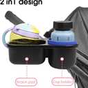 Universal Snack Tray for Stroller with Stroller Cup Holder, Universal Stroller Snack Tray with Cup Holder, Stroller Tray Attachment and Stroller Accessories