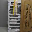 Cumbor 29.7-46" Baby Gate for Stairs, Toddler Safety Essentials for The House, Auto Close Dog Gate for Doorways, Mom's Choice Awards Winner-Easy Install Pressure Mounted Pet Gates for Dogs, White