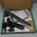 30X 10X Extra Large Floor Magnifying Glass with Light and Stand,7-inch Adjustable Height Floor Magnifying Lamp,2 in 1 Lighted Magnifiers for Close Work, Sewing,Crafts,Hobbies,Reading,Black