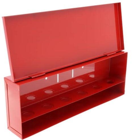 AKW Fire Sprinkler Spare Head Cabinet, 6 Head Box, Red, Organized Storage, Wall-Mounted, NFPA Compliant