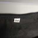 OYOANGLE Women's Slim Fit See Through Contrast Mesh Long Sleeve Tee Tops (Medium, Black)