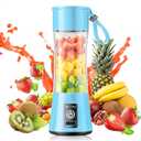 Cordless Mini Blender Make Smoothies & Shakes - Portable Blender with 380ML BPA-Free Travel Cup, USB Rechargeable, Easy to Clean, Suit in Gym/Office