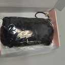 FLUFYMOOZ 4PC Clip in Hair Extensions, 10 Inch 100 Pure Protein Silk Short Hairpiece Deep Curly Wavy Hair Extensions Clip in Natural Soft Hairpiece for Women-Black