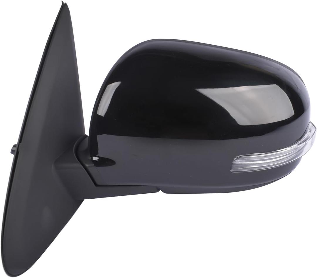 Left Driver Side Rearview Power Heated w/Signal Replacement for 2014-2019 Mitsubishi Outlander Door Mirror 9-Pins 7632B353 7632B413XA 7632C567 Black